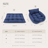 3-in-1 Convertible Plush Pet Bed for Dogs & Cats – Foldable Cushion, Sofa & Sleeping Mat