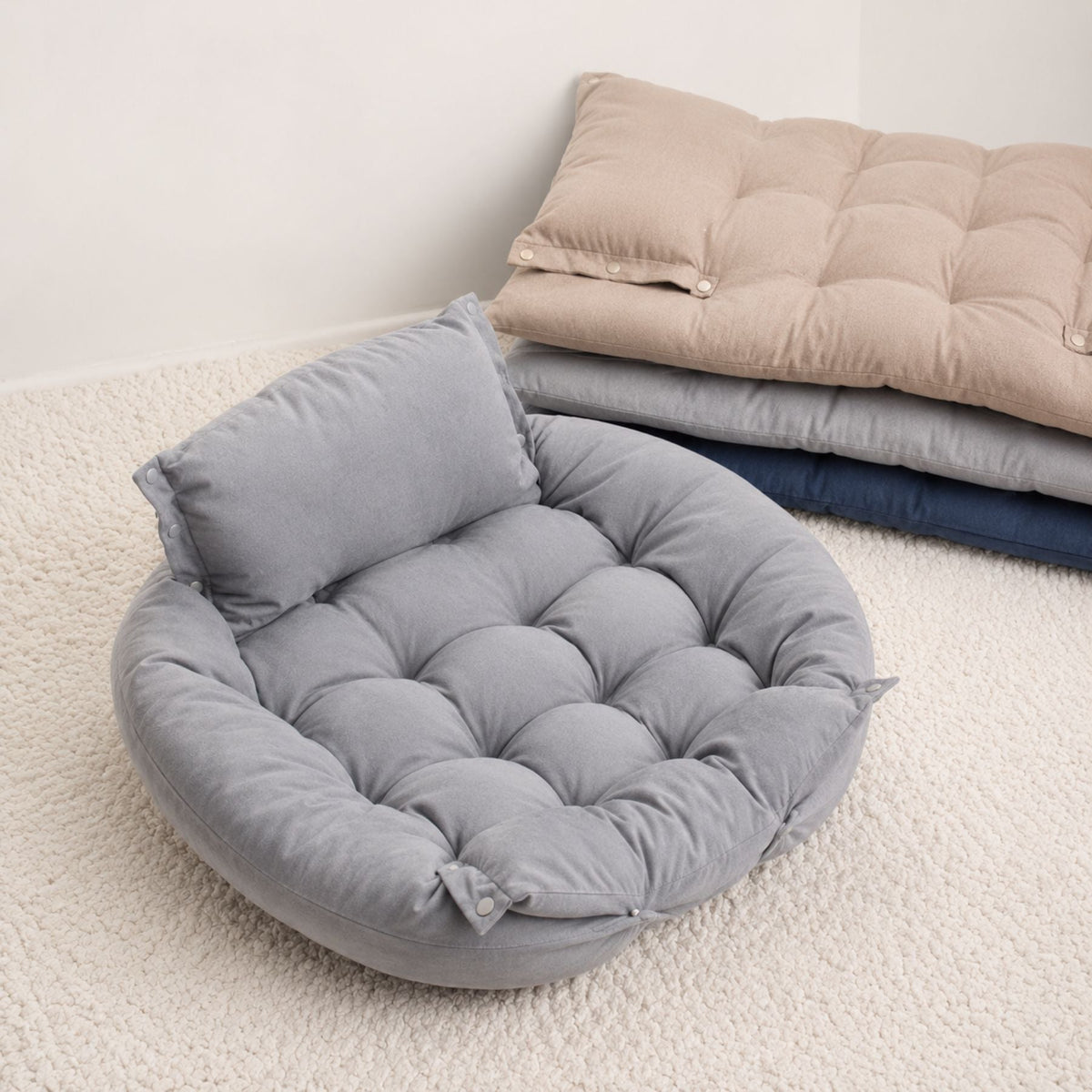 3-in-1 Convertible Plush Pet Bed for Dogs & Cats – Foldable Cushion, Sofa & Sleeping Mat