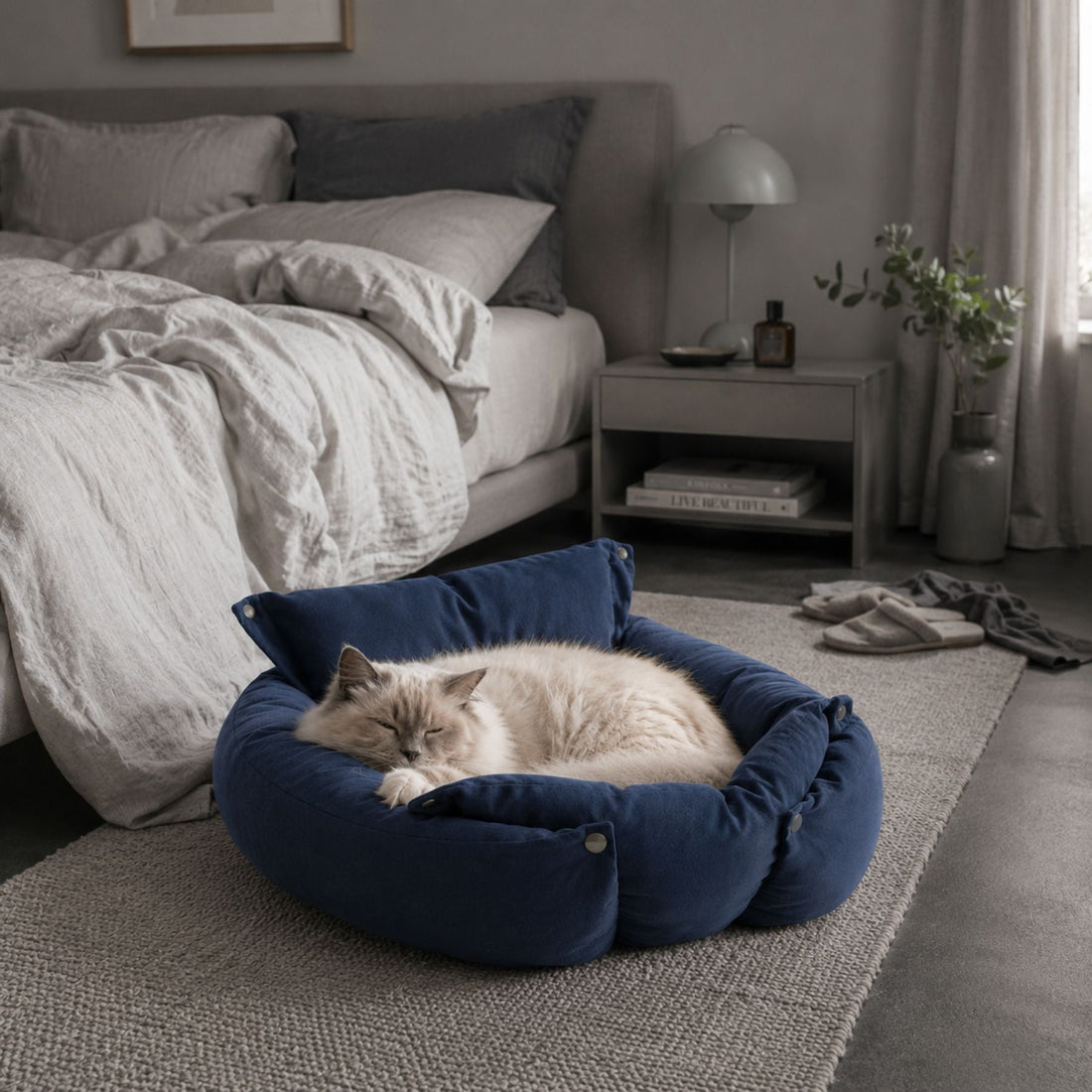 3-in-1 Convertible Plush Pet Bed for Dogs & Cats – Foldable Cushion, Sofa & Sleeping Mat