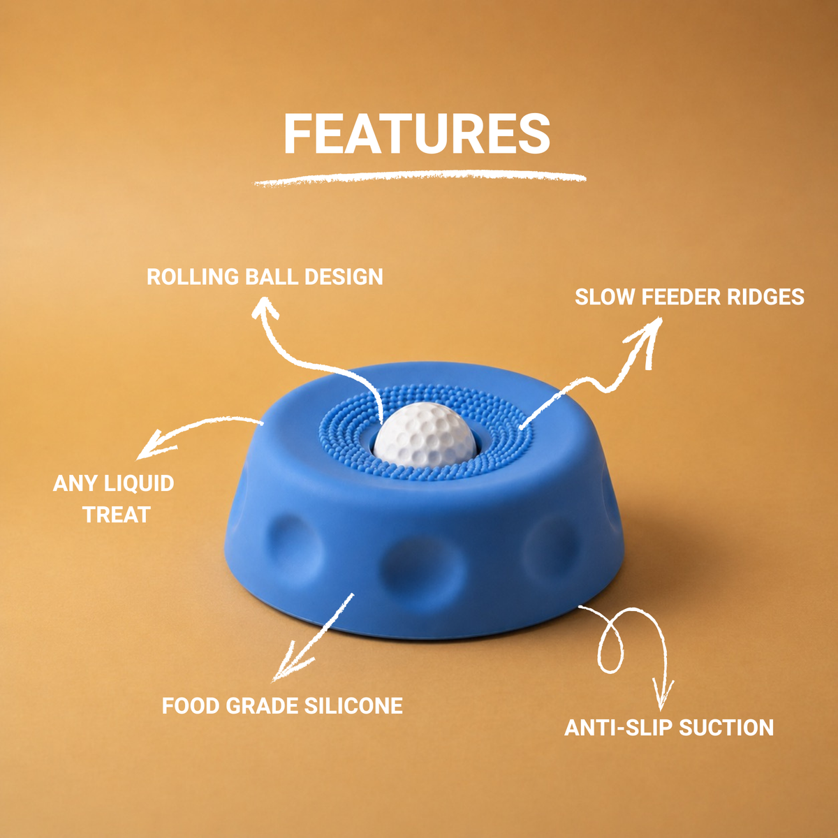 Non-Slip Slow Feeder Lick Bowl
