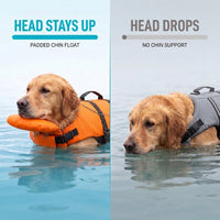 Dog Life Jacket with Padded Chin Float
