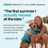 Dog Life Jacket with Padded Chin Float