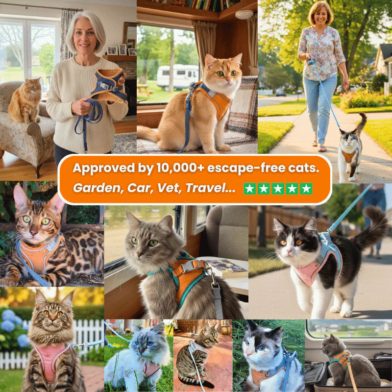Escape-Proof Cat Harness and Leash Set
