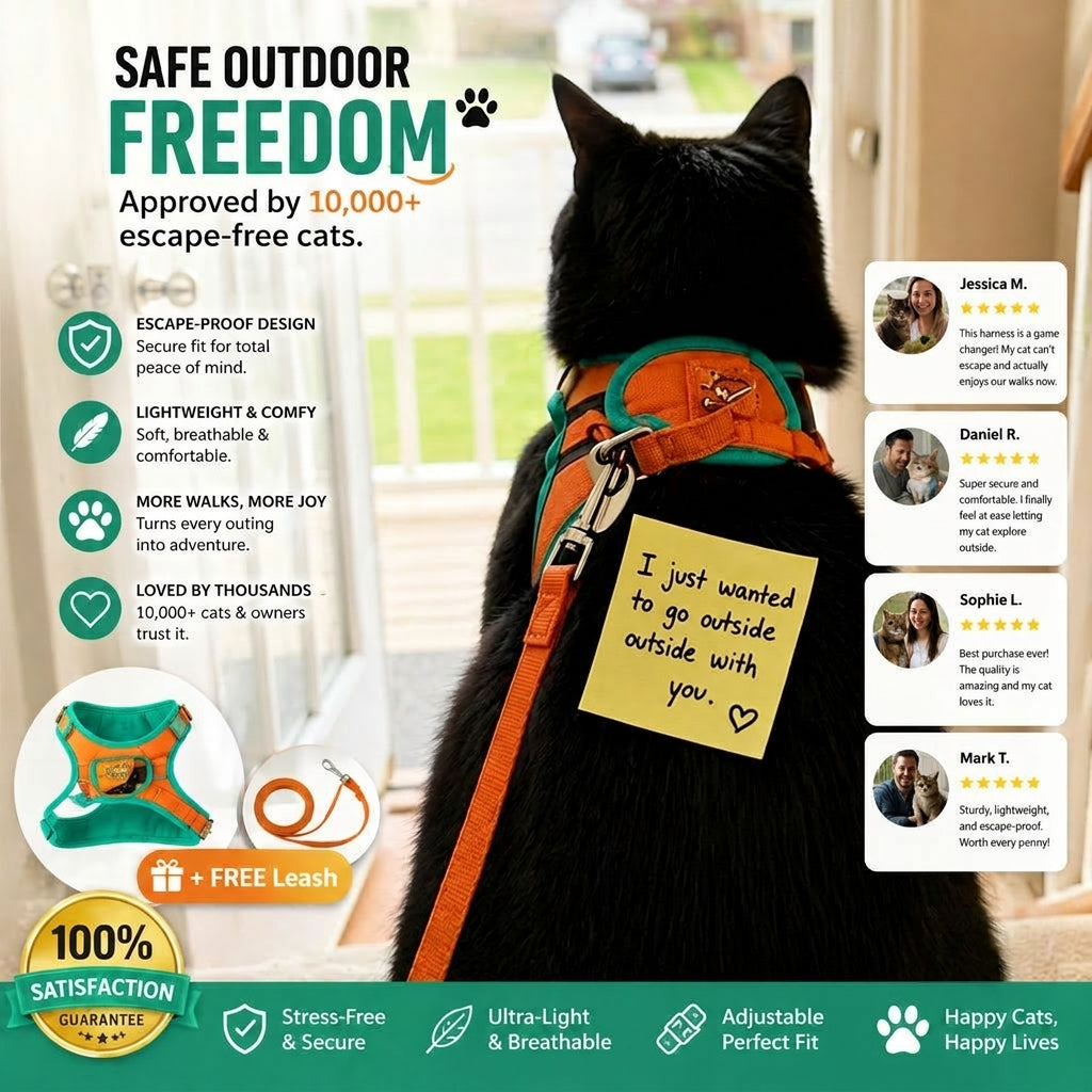Escape-Proof Cat Harness and Leash Set