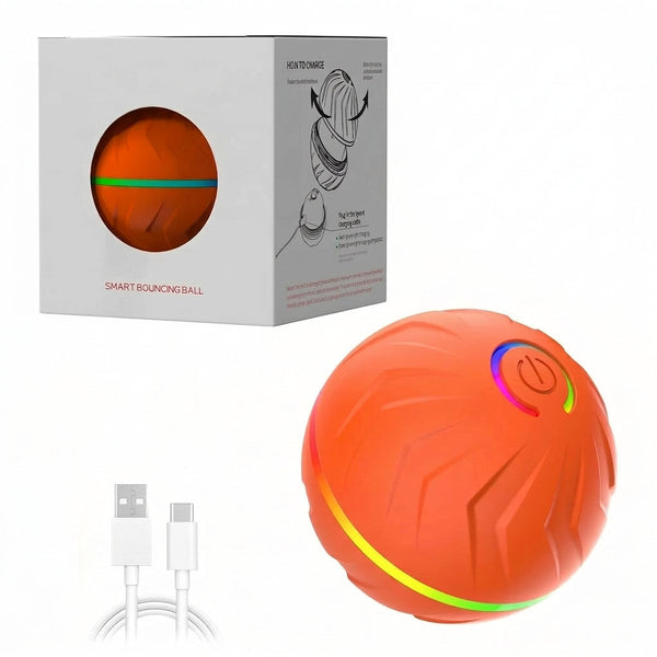 Motion-Activated Bouncing Ball Dog Toy
