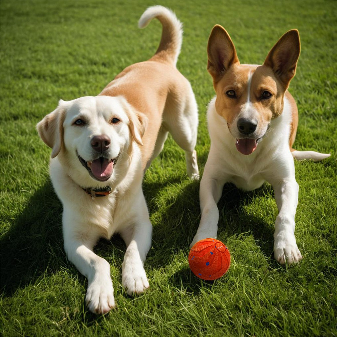 Motion-Activated Bouncing Ball Dog Toy