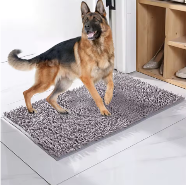 Ultra-Absorbent Muddy Paw Dog Mat