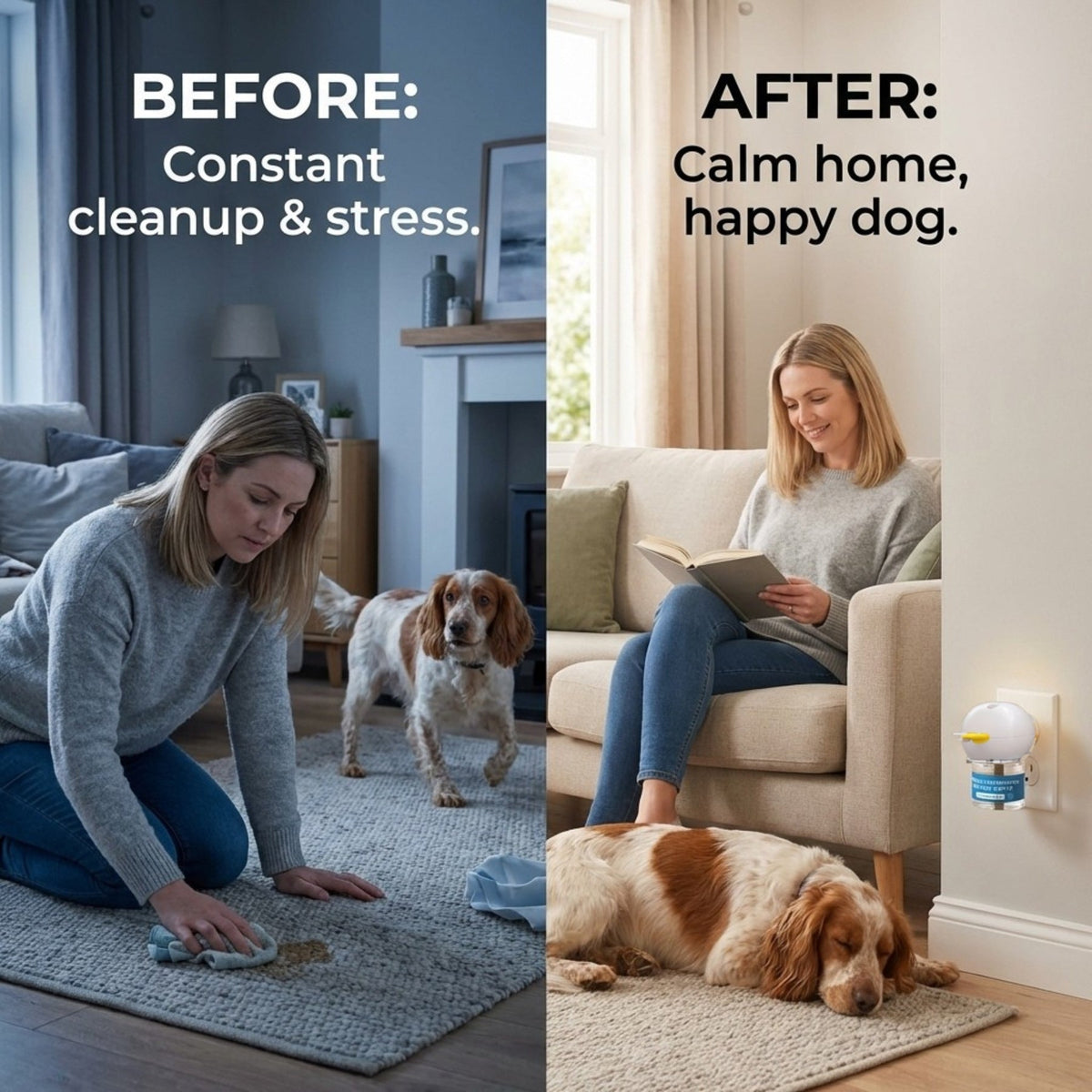 Dog Calming Diffuser for Indoor Marking and  Stress