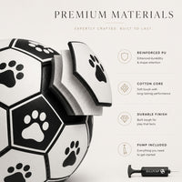Dog Soccer Ball Toy with Straps for Fetch, Tug and Outdoor Play – Interactive Dog Ball
