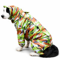 Full-Coverage Dog Raincoat with Hood and Leg Protection