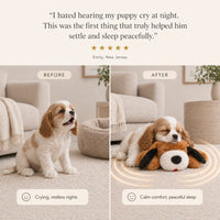 Heartbeat Plush Dog Toy for Puppies & Dogs – Soft Comfort Companion with Simulated Heartbeat for Relaxation & Sleep