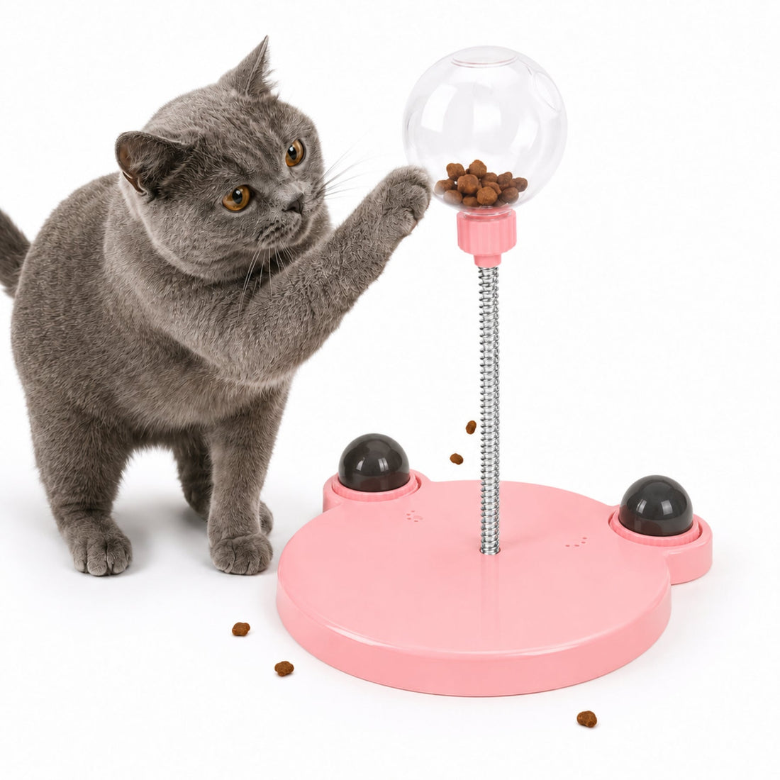 Interactive Pet Treat Dispenser Toy for Cats and Dogs