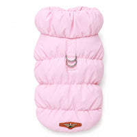 Padded Winter Dog and Cat Coat with Leash Ring – Warm Pet Jacket for Small Pets