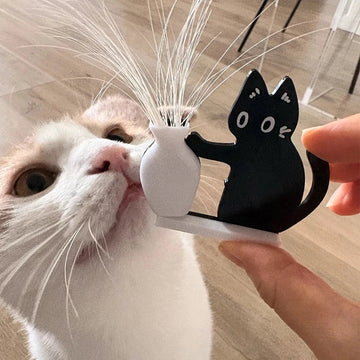 WhiskerKeeper Cat Vase Fridge Magnet