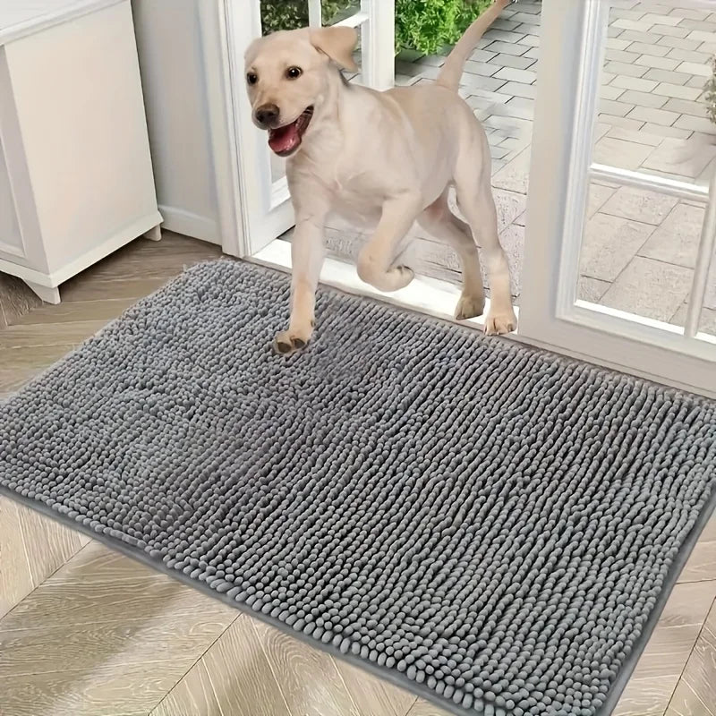 Ultra-Absorbent Muddy Paw Dog Mat
