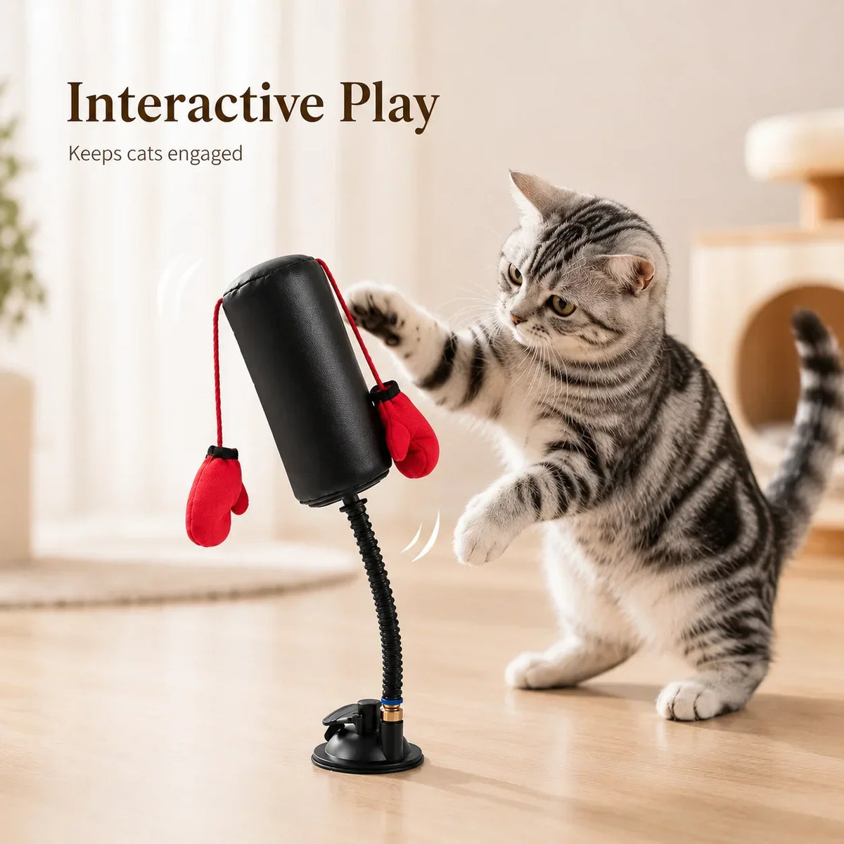 PunchPaws Interactive Cat Boxing Toy