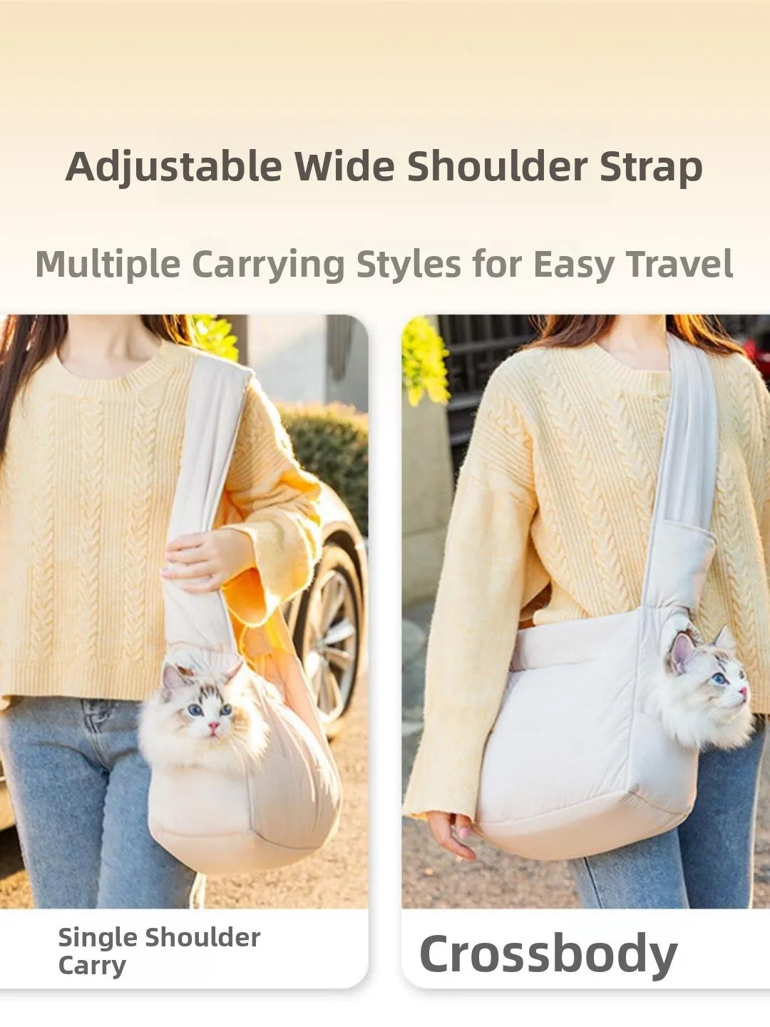 CozyCarry Crossbody Pet Carrier Bag