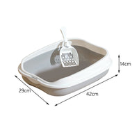 Semi-Enclosed Cat Litter Box
