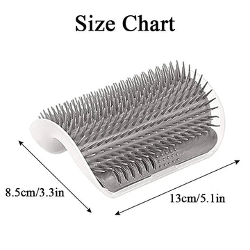 Cat Scratcher Massager & Grooming Brush - Pet Hair Comb
