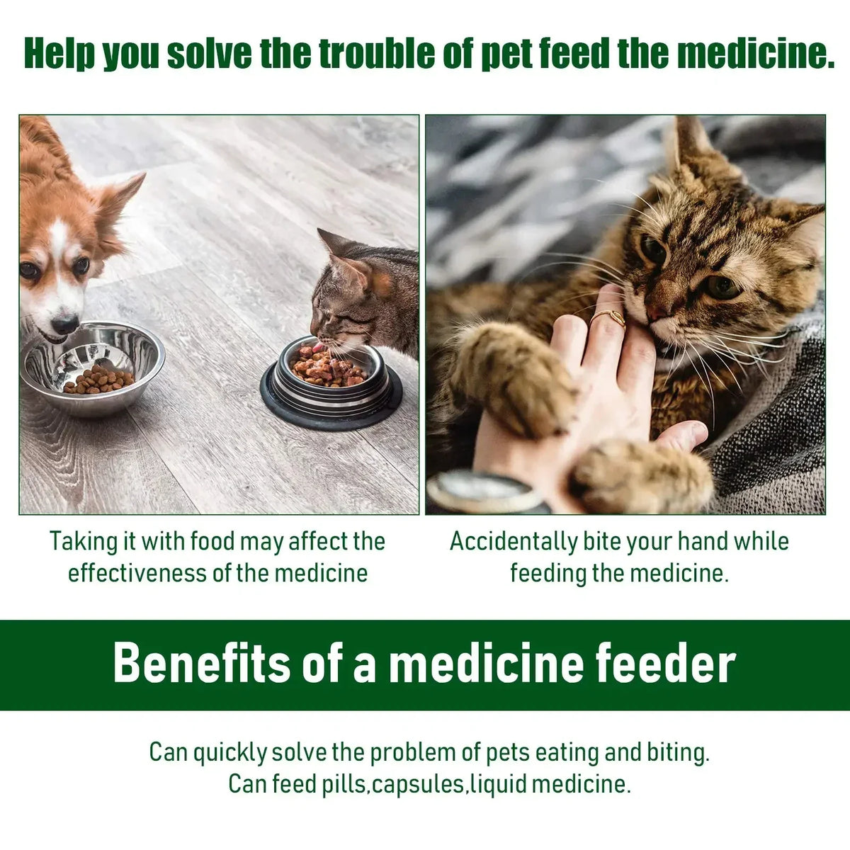 PetCare Pill Feeding Dispenser for Cats and Dogs (3pcs)