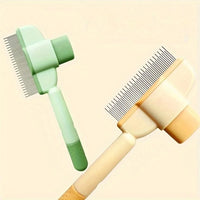 Self-Cleaning Grooming Comb – Pet Hair Remover for Cats & Dogs