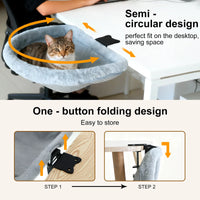 DeskPurr - Foldable Cat Desk Bed & Hammock