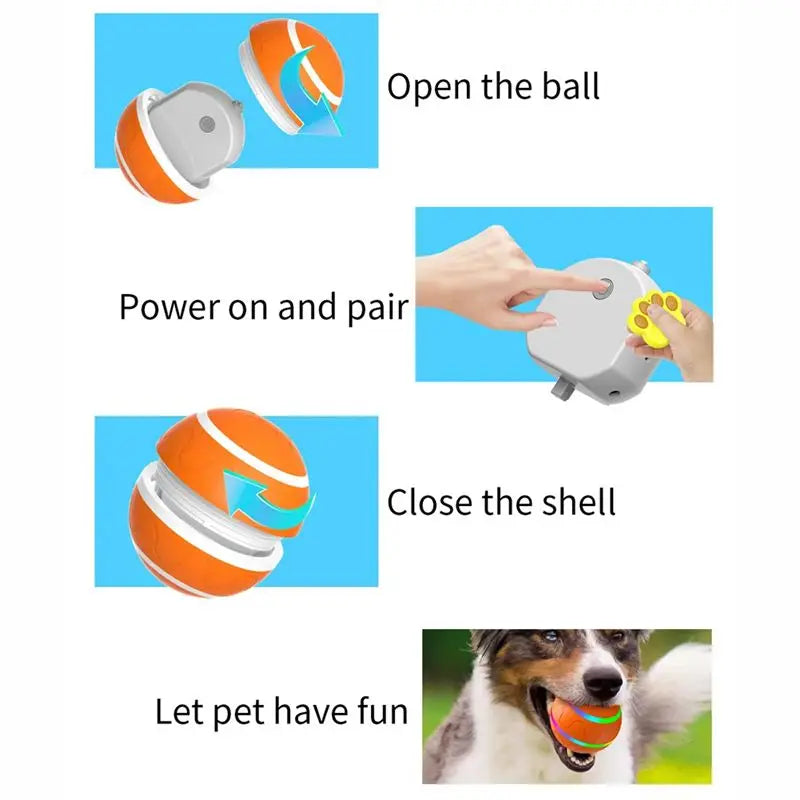 Smart Interactive Rolling Ball Toy for Dogs & Cats
