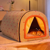 SnugNest Cozy Pet House Bed