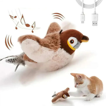 Interactive Dancing Sparrow Cat Toy