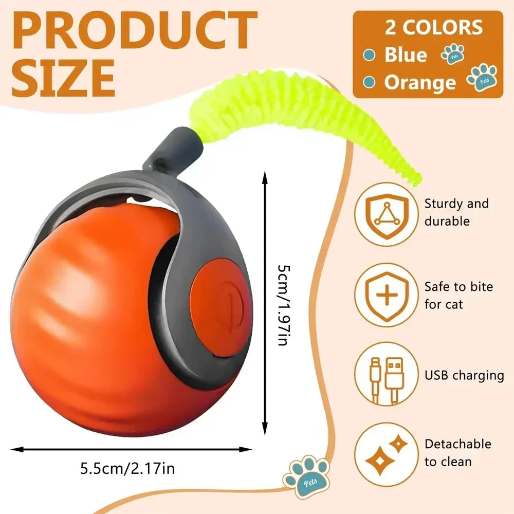 WhiskerChase Smart Rolling Cat Ball