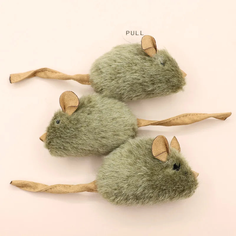 SqueakyMouse Plush Cat Toy