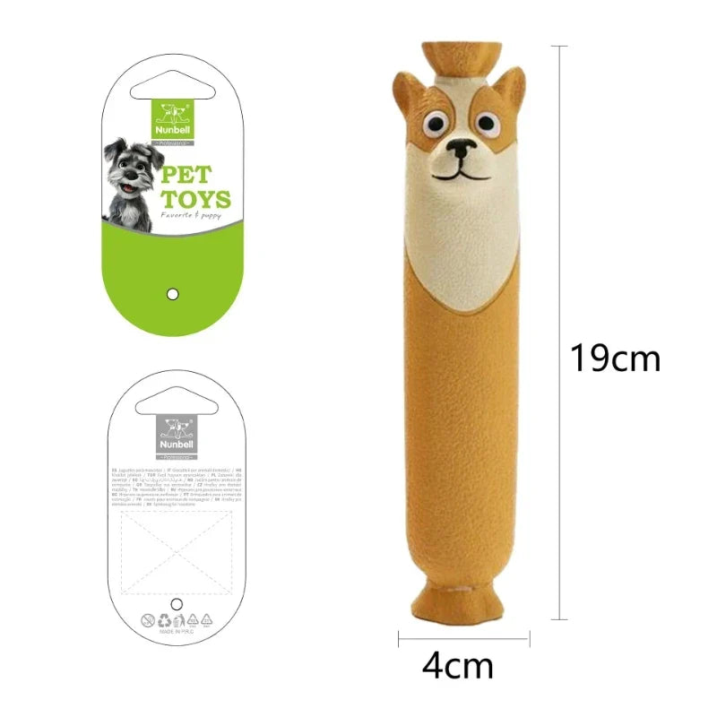 Sausage Squeak & Chew Dog Toy