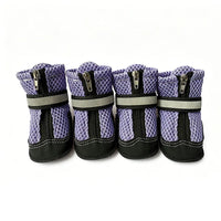 Breathable Mesh Dog Shoes with Anti-Slip Sole
