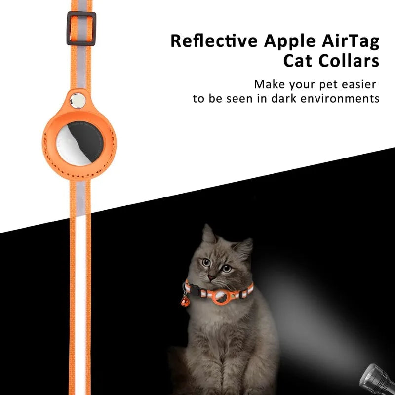 Reflective AirTag Case - Protective Collar for Dogs & Cats
