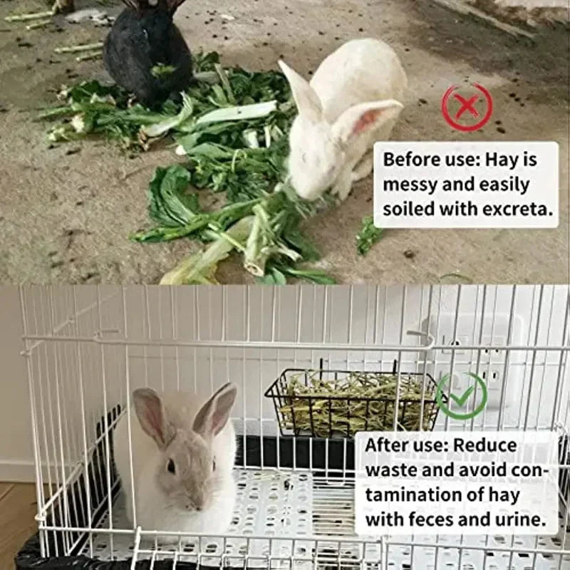 Rabbit Food Basket – Grass Rack Hay Feeder for Rabbits