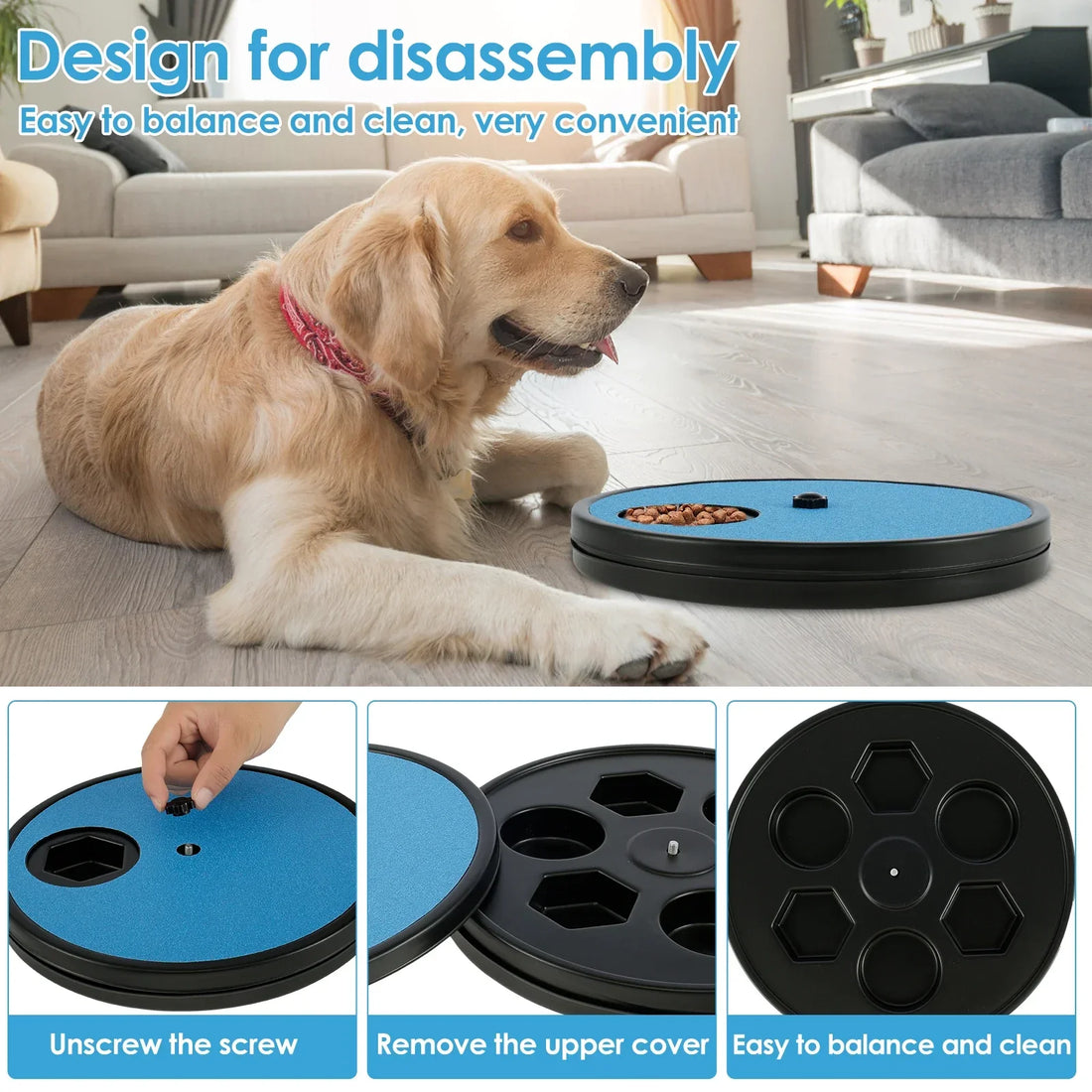 Rotating Pet Nail Scratcher & Treat Board for Dogs & Cats