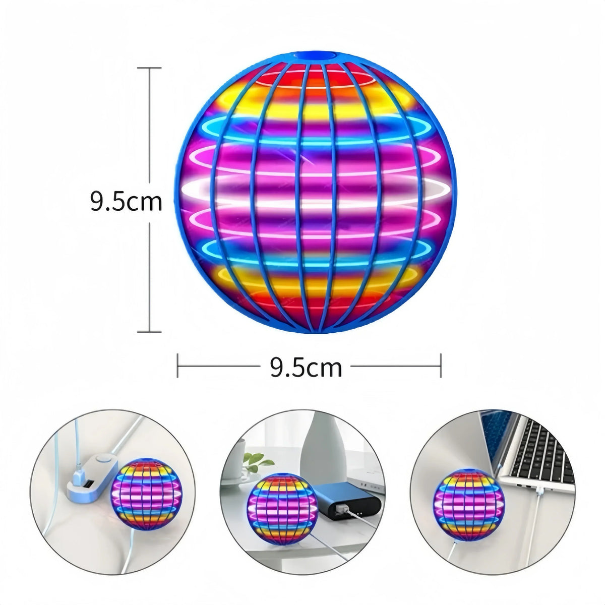 PurrGlobe – Interactive LED Cat Toy Ball