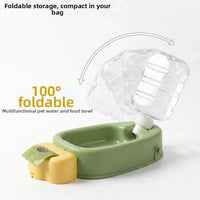 CarrotSip - Portable Pet Water Bottle & Collapsible Bowl