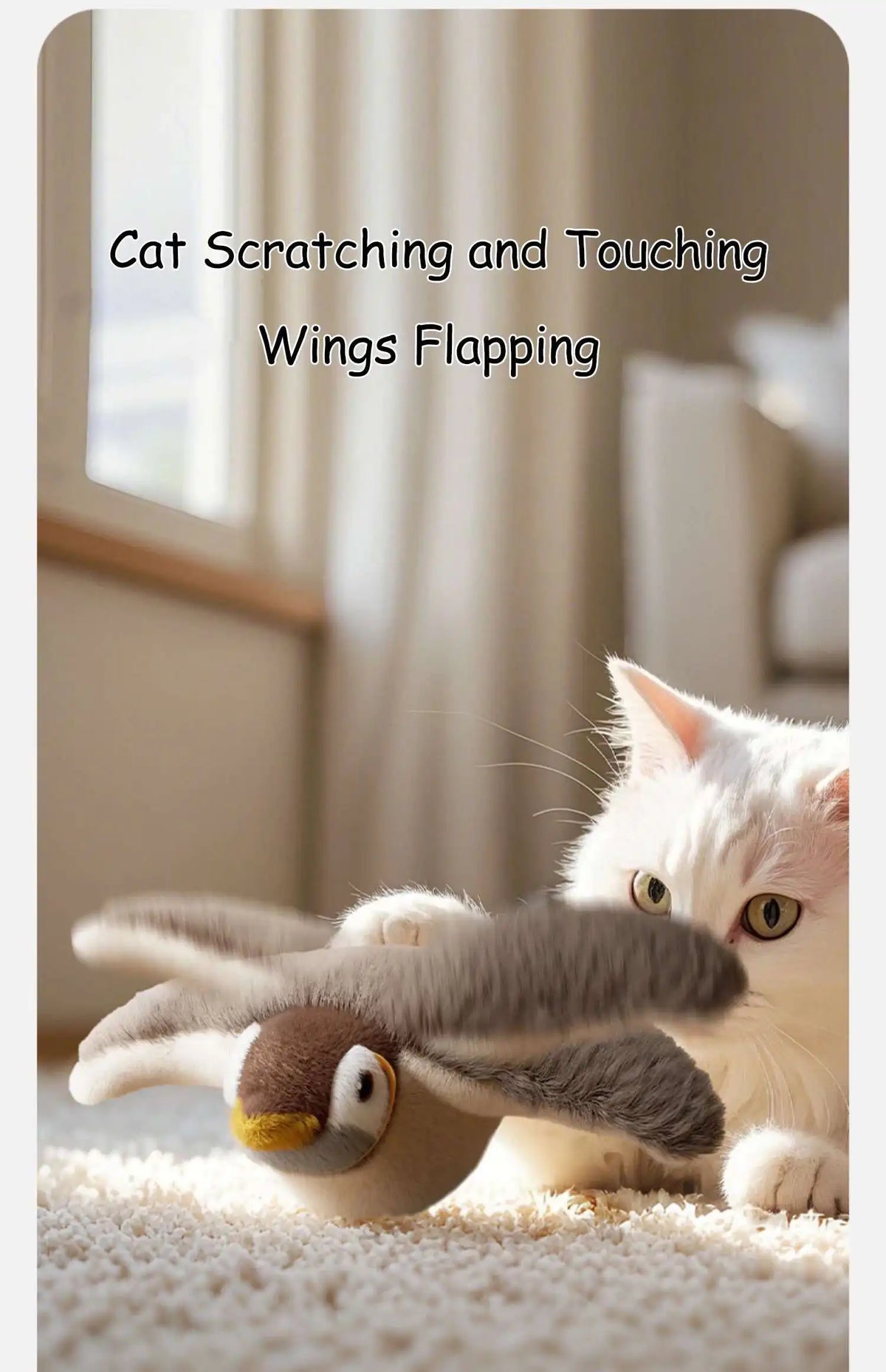 Interactive Dancing Sparrow Cat Toy