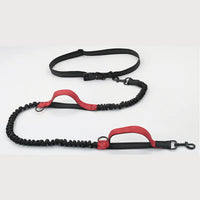 Reflective Dual-Elastic Hands-Free Dog Leash