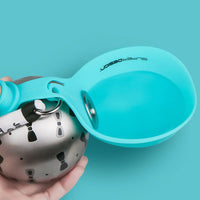 HydraPaw 2-in-1 Stainless Steel Pet Water Bottle Bowl | Portable Leak-Proof Dog Travel Kettle