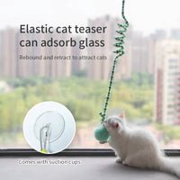 Self-Play String Toy for Kittens with Ball