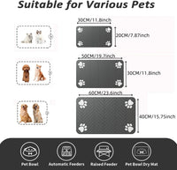 Absorbent Pet Feeding Mat – Quick Dry Dog Food & Water Bowl Mat