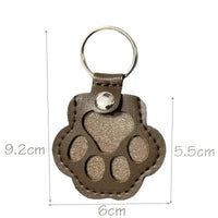 Cat Memorial Leather Hair Storage Keychain