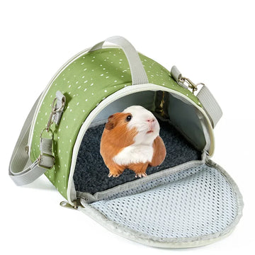 Small Pet Travel Carrier – Breathable Tote Bag for Hamsters, Guinea Pigs & Rabbits