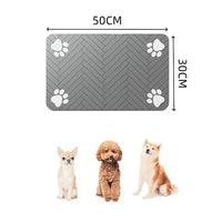 Absorbent Pet Feeding Mat – Quick Dry Dog Food & Water Bowl Mat