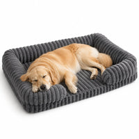 Dog Bed Supportive Memory Foam – Plush Calming Pet Sofa with Removable Washable Cover and Non-Slip Base for Small Medium Large Dogs